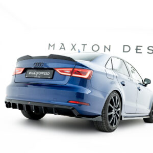 Maxton Design Задний бампер Audi A3 Sedan 8V (версия с одинарными выхлопными патрубками с одной стороны)