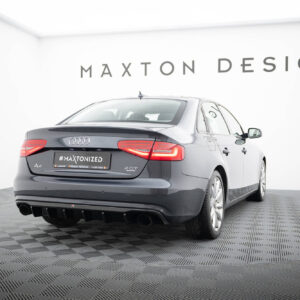 Maxton Design Задний диффузор Audi A4 B8 Facelift (версия с одинарными выхлопными трубами с обеих сторон)