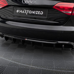 Maxton Design Задний бампер Audi A4 B8 (версия с двойным выхлопом с одной стороны)