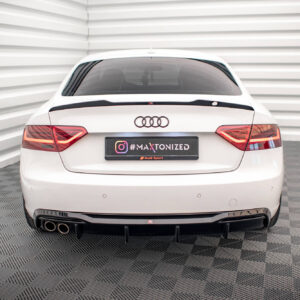 Maxton Design Задний бампер Audi A5 Coupe 8T Facelift (версия с двойными выхлопными трубами с одной стороны)