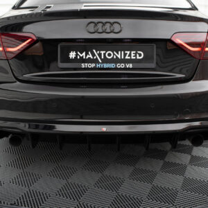 Maxton Design Задний бампер Audi A5 Coupe / Cabrio S-Line 8T (версия с одинарными выхлопными трубами с обеих сторон)
