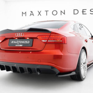 Maxton Design Задний бампер Audi A5 S-Line Sportback 8T (версия с двумя выхлопными патрубками с одной стороны)