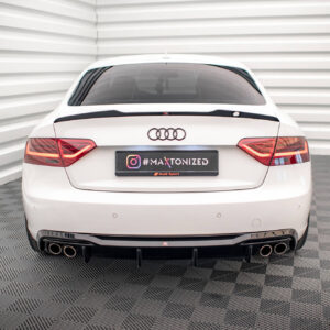 Maxton Design Задний диффузор Audi A5 Sportback 8T Facelift (версия с двойными выхлопными трубами с обеих сторон)
