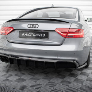 Maxton Design Задний бампер Audi S5 / A5 S-Line 8T рестайлинг (версия с двойным выхлопом с одной стороны)