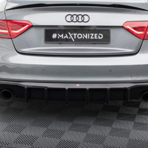 Maxton Design Задний диффузор Audi S5 / A5 S-Line 8T Facelift (версия с одинарными выхлопными трубами с обеих сторон)