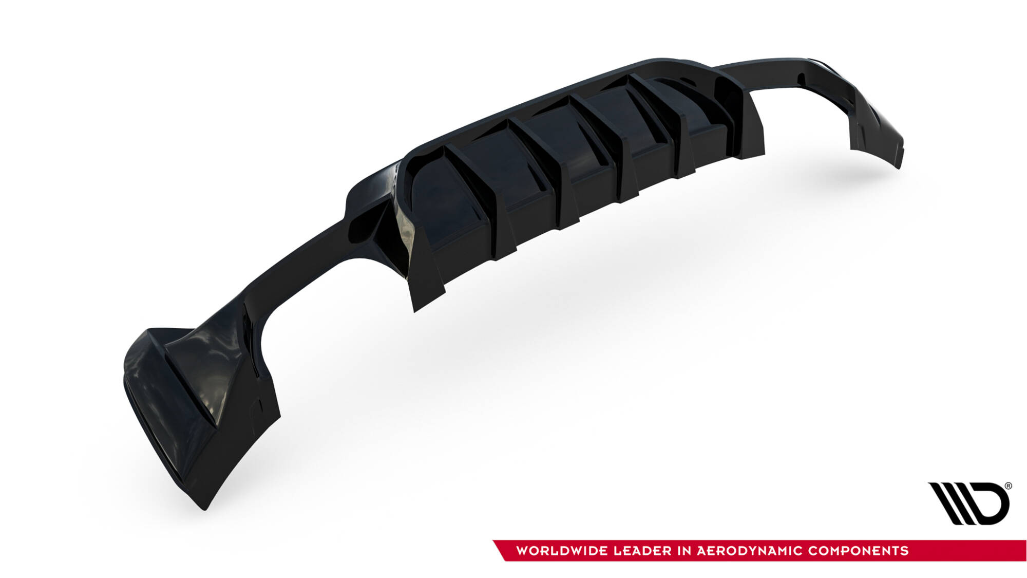 Maxton Design Задний диффузор BMW 4 Coupe / Gran Coupe / Cabrio M-Pack F32 / F36 / F33 (версия с двойными выхлопными трубами с обеих сторон) — изображение 5