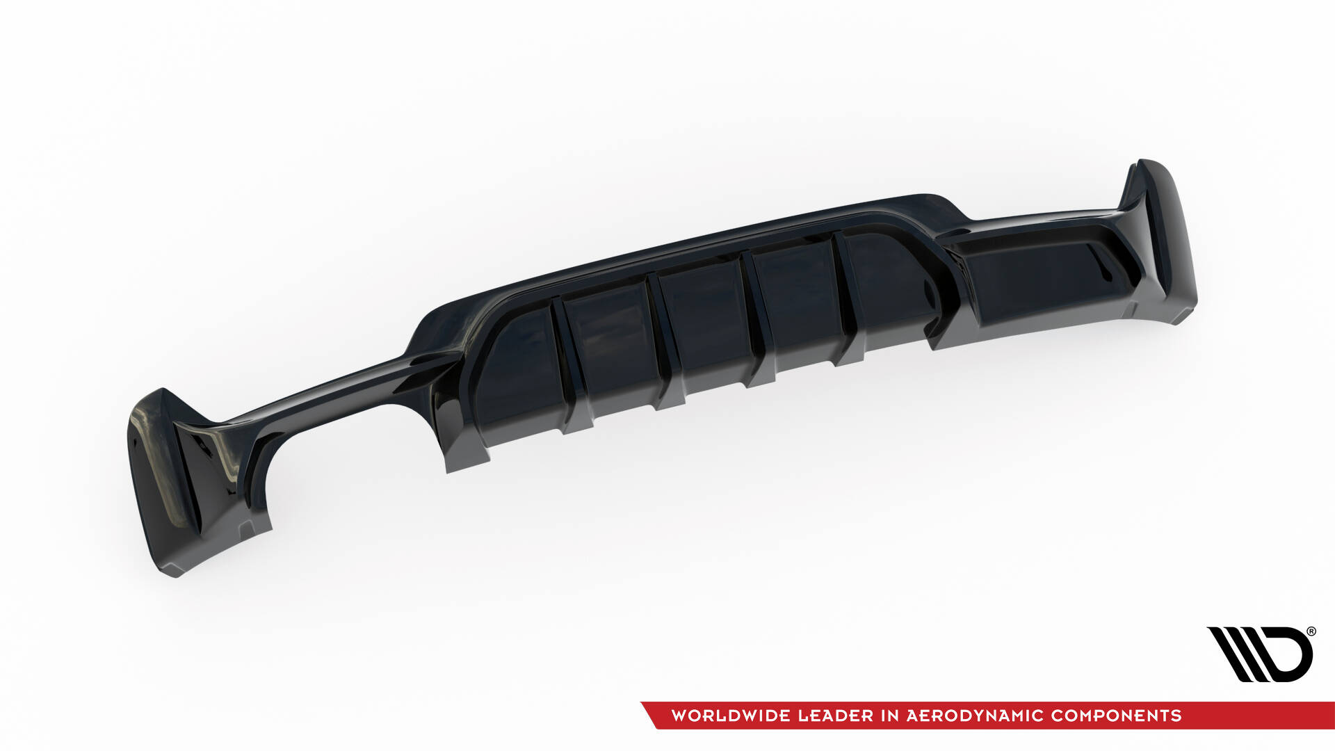 Maxton Design Задний диффузор BMW 4 Coupe / Gran Coupe / Cabrio M-Pack F32 / F36 / F33 (версия с выхлопной трубой с одной стороны) — изображение 5