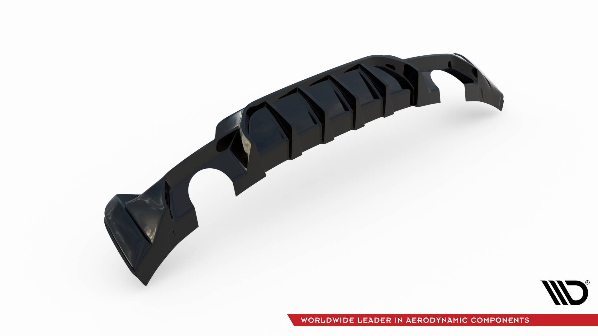 Maxton Design Задний диффузор BMW 4 Coupe / Gran Coupe / Cabrio M-Pack F32 / F36 / F33 (версия с одинарными выхлопными трубами с обеих сторон) — изображение 5