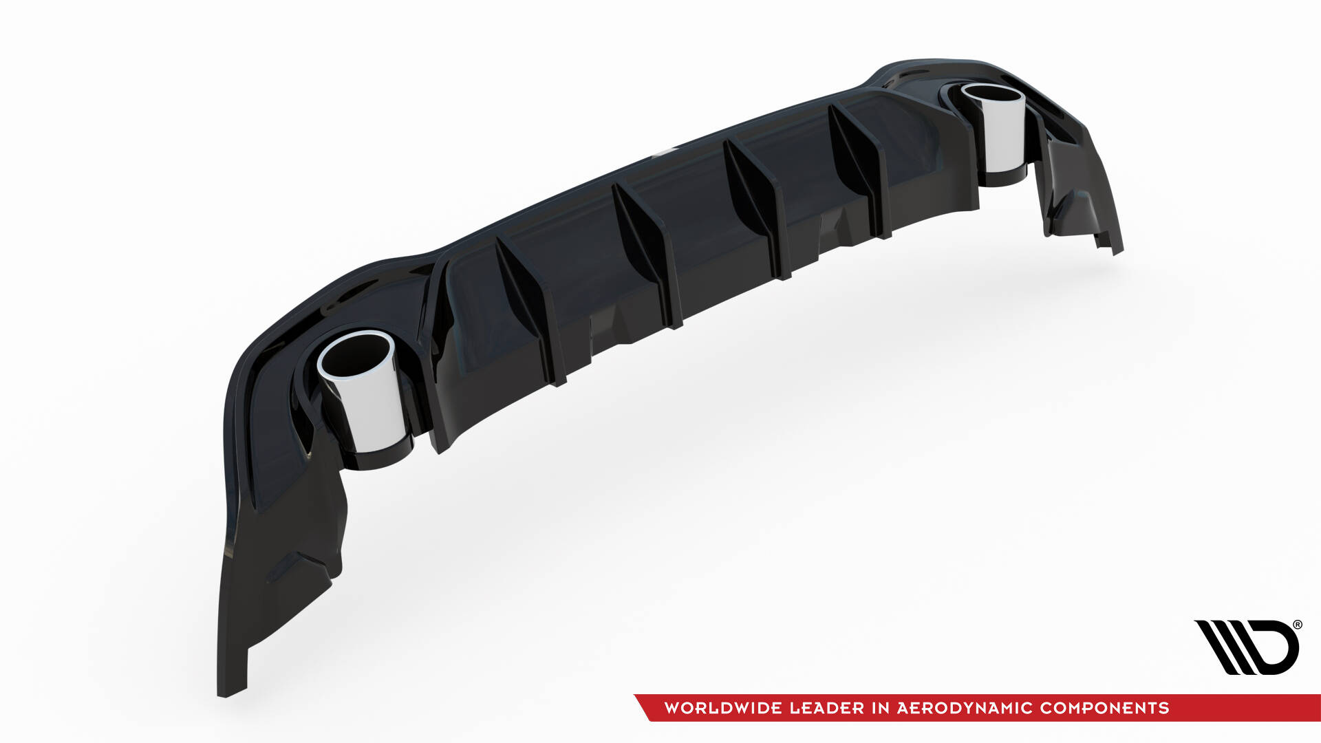 Maxton Design Задний спойлер + наконечники выхлопных труб. Имитация Volkswagen Golf GTE / R-Line Mk8 / Mk8 Facelift. — изображение 6