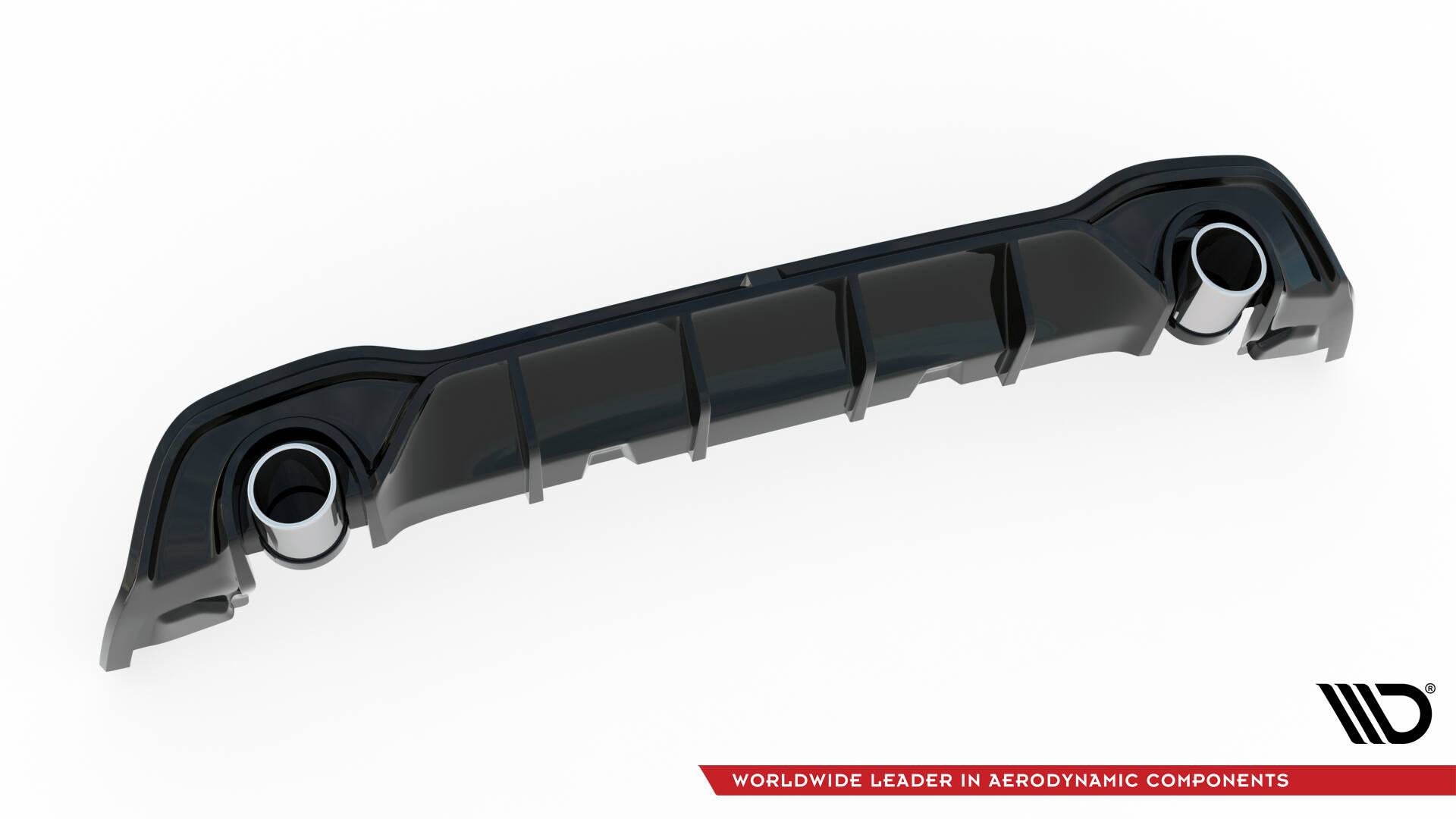 Maxton Design Задний спойлер + наконечники выхлопных труб. Имитация Volkswagen Golf GTE / R-Line Mk8 / Mk8 Facelift. — изображение 7