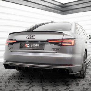 Maxton Design Задний диффузор V.1 для Audi A4 S-line B9 (версия с двумя выхлопными патрубками с одной стороны)