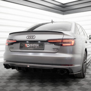 Maxton Design Задний диффузор V.1 для Audi A4 S-line B9 (версия с одинарными выхлопными патрубками с обеих сторон)