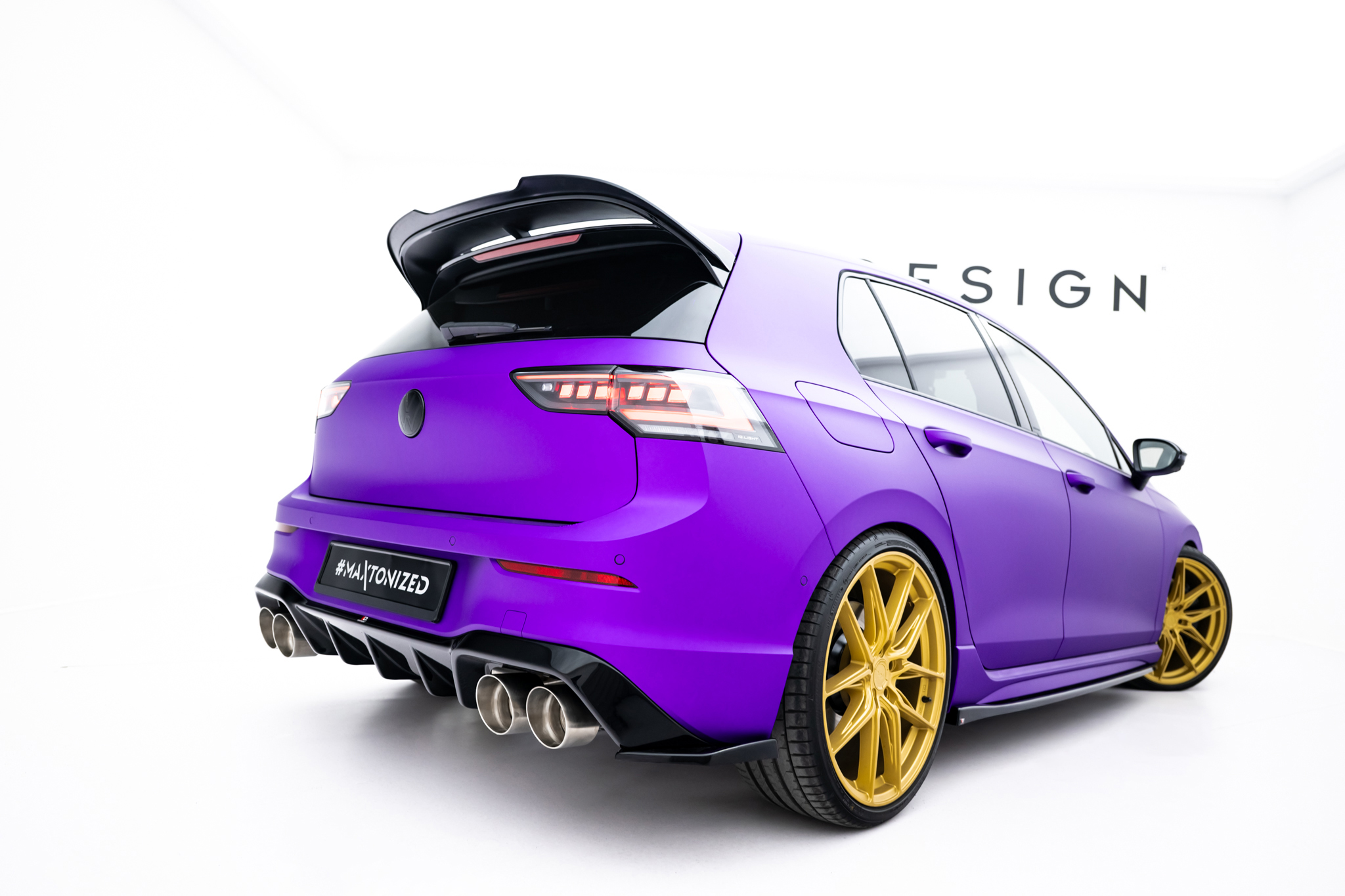 Maxton Design Задний бампер V.1 Volkswagen Golf R Хэтчбек Mk8 Фейслифт