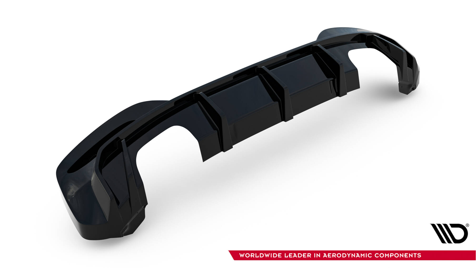 Maxton Design Задний диффузор V.3 BMW 1 M-Pack / M140i F20 Facelift (версия с двойными выхлопными трубами с обеих сторон) — изображение 4