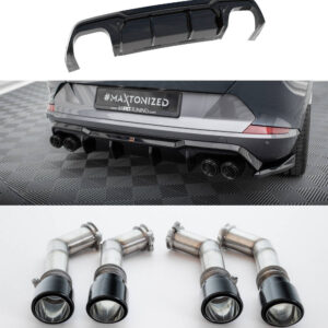 Maxton Design Задний диффузор V.3 + насадки на выхлопные трубы Cupra Formentor VZ Mk1 / Mk1 Facelift