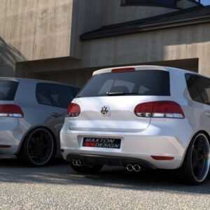 Maxton Design Задний бампер VW Golf VI с двумя выхлопными отверстиями