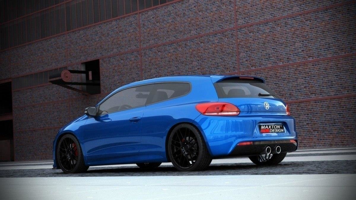 Maxton Design Задний диффузор VW Scirocco III R с двумя выхлопными отверстиями. — изображение 3