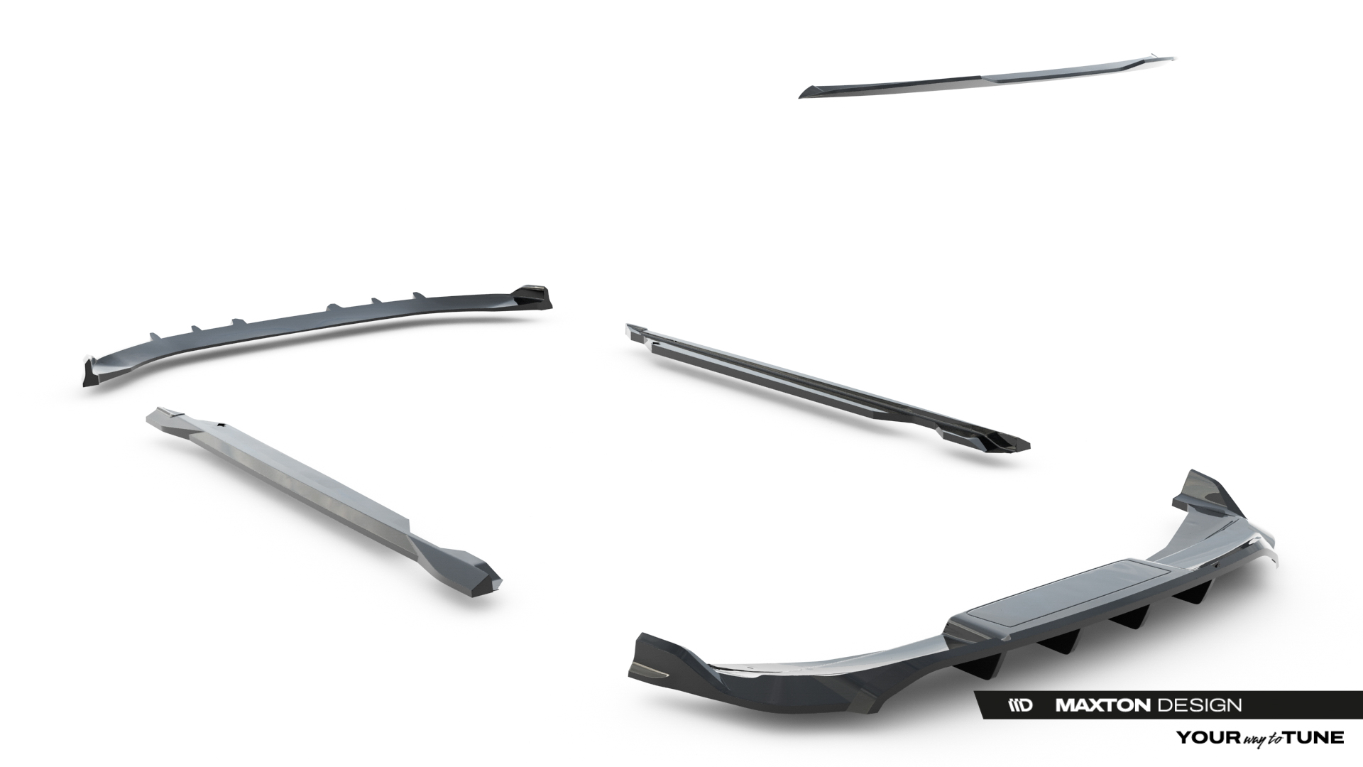 Maxton Design Комплект сплиттеров для Audi Q6 e-tron S-Line / SQ6 e-tron SUV Mk1 — изображение 18