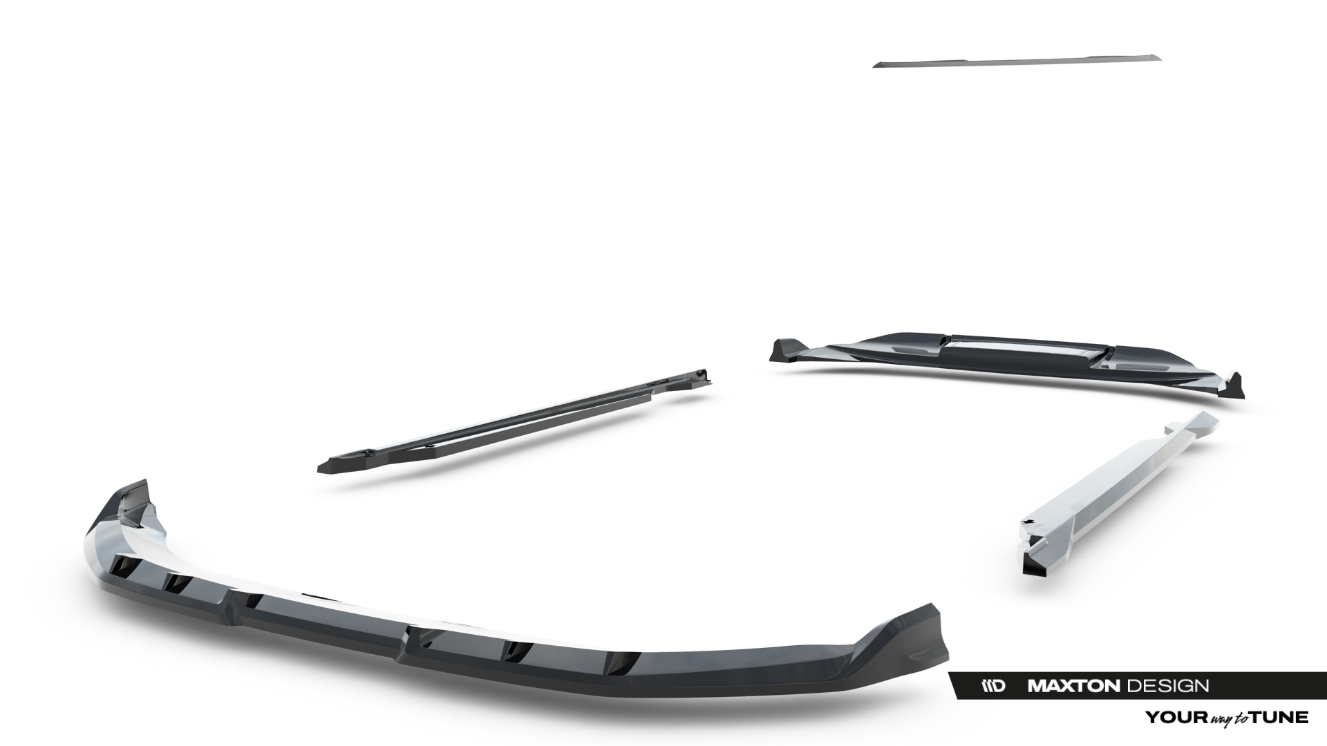 Maxton Design Комплект сплиттеров для Audi Q6 e-tron S-Line / SQ6 e-tron SUV Mk1 — изображение 20