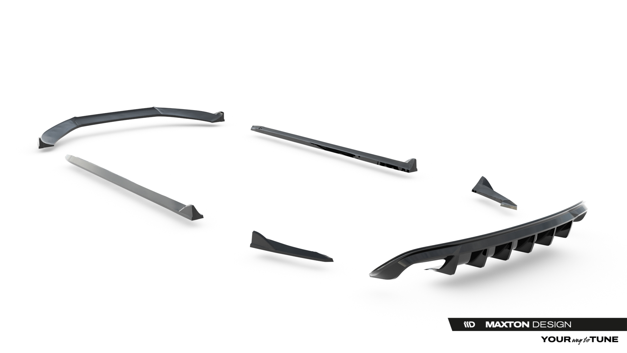 Maxton Design Комплект сплиттеров для Audi S4 Sedan B8 — изображение 17