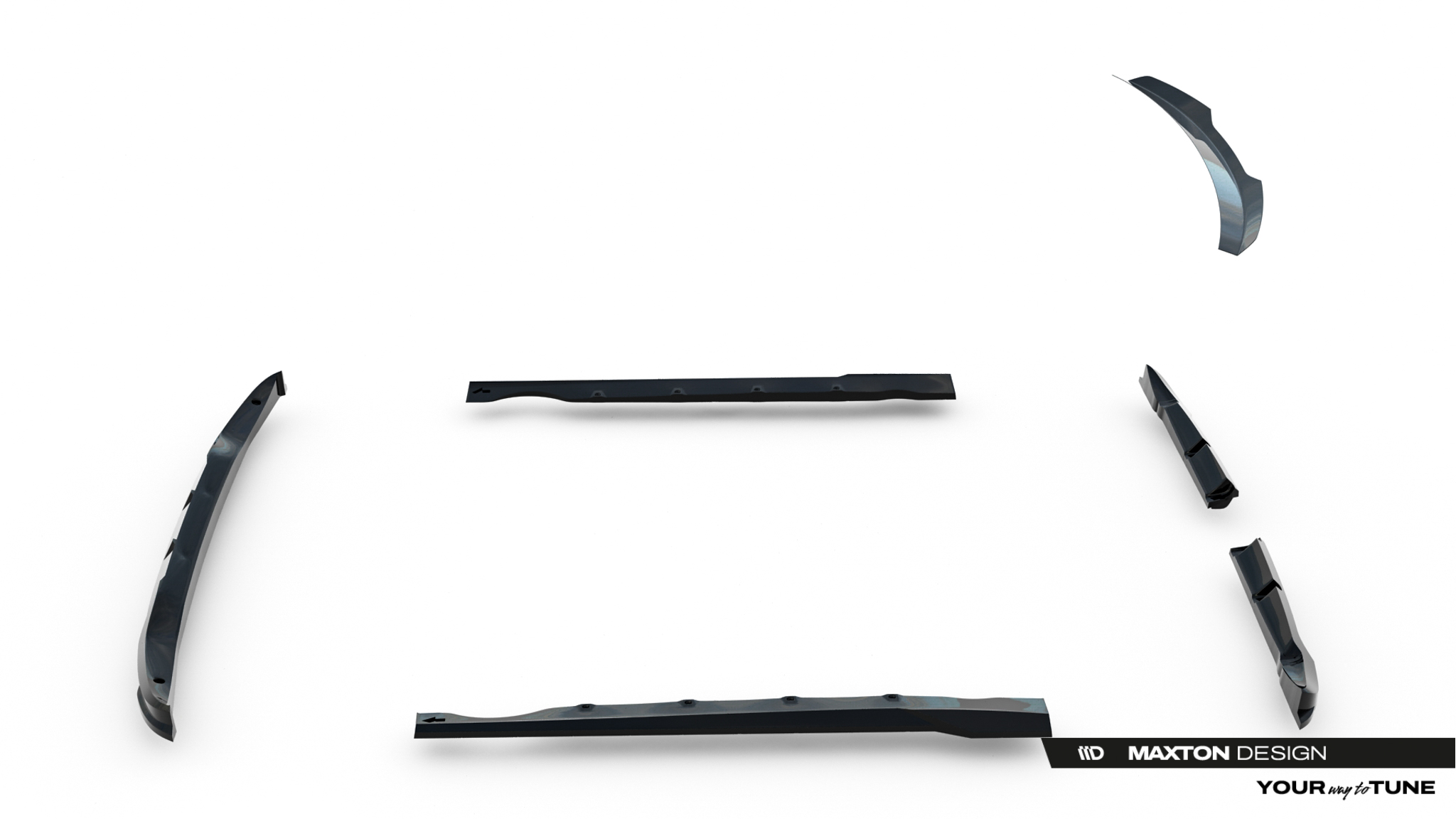 Maxton Design Комплект сплиттеров для Brabus Smart Fortwo C451 Facelift — изображение 14