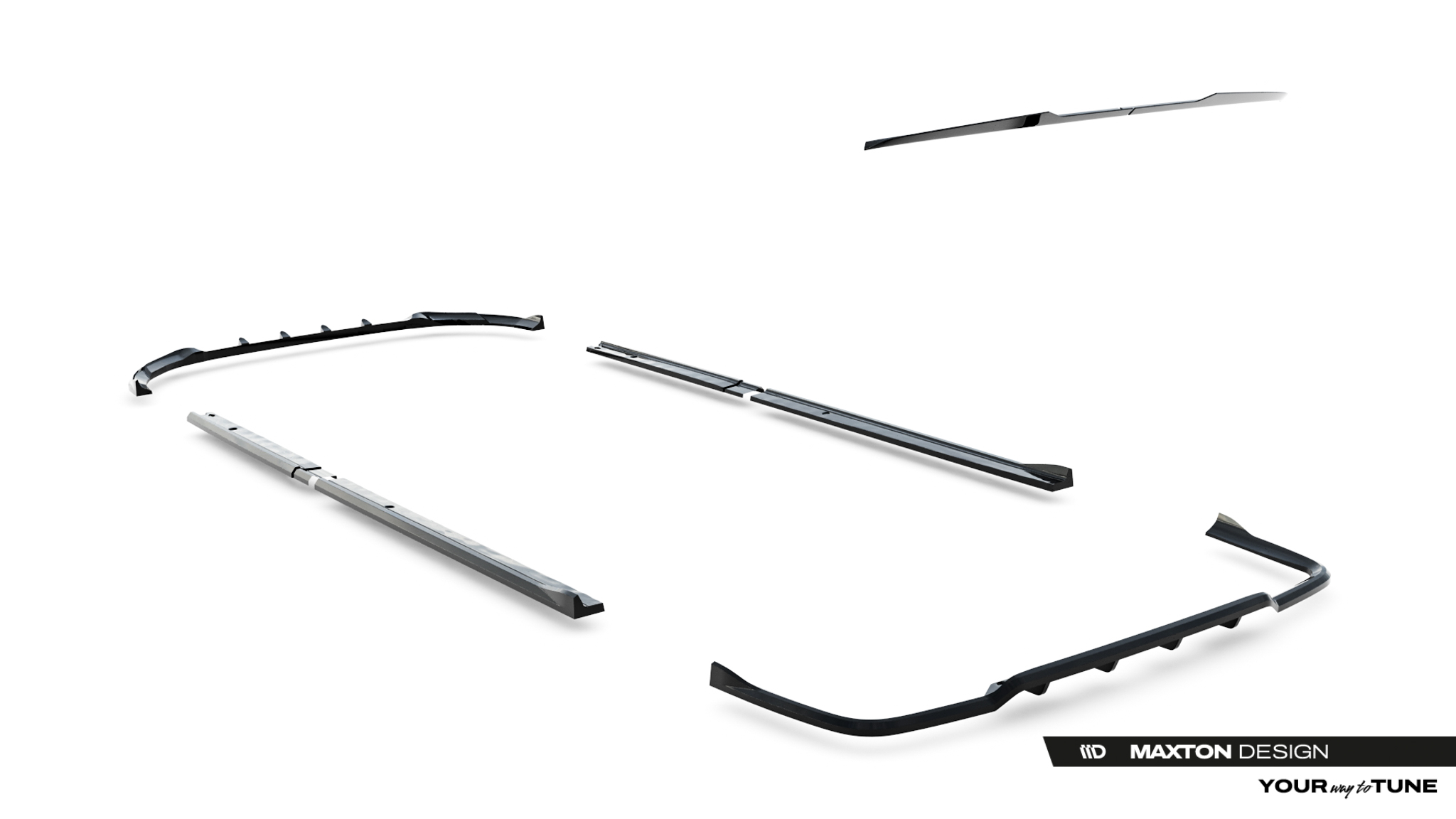 Maxton Design Комплект сплиттеров для Ford Transit Custom L2 — изображение 16