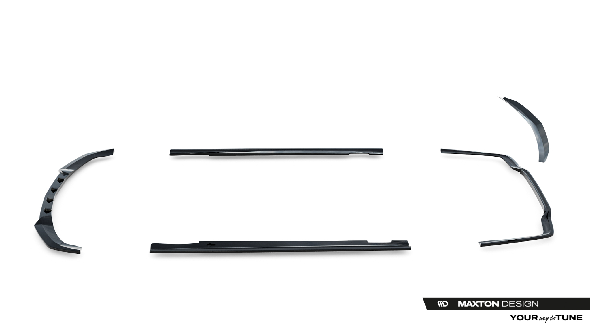 Maxton Design Комплект сплиттеров для седана Mercedes-Benz E AMG-Line W212 рестайлинг — изображение 13