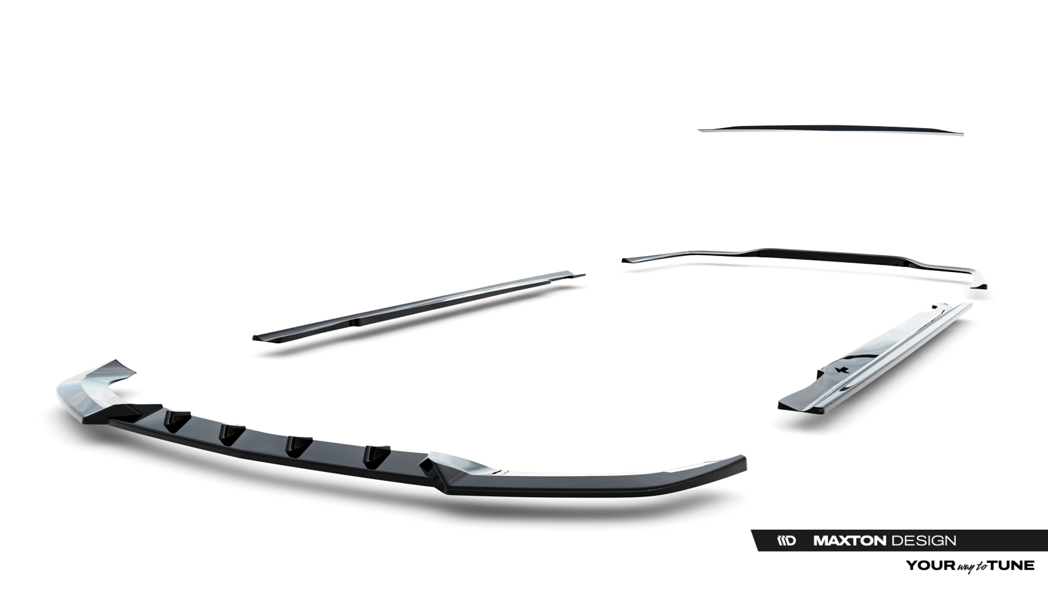 Maxton Design Комплект сплиттеров для седана Mercedes-Benz E AMG-Line W212 рестайлинг — изображение 14