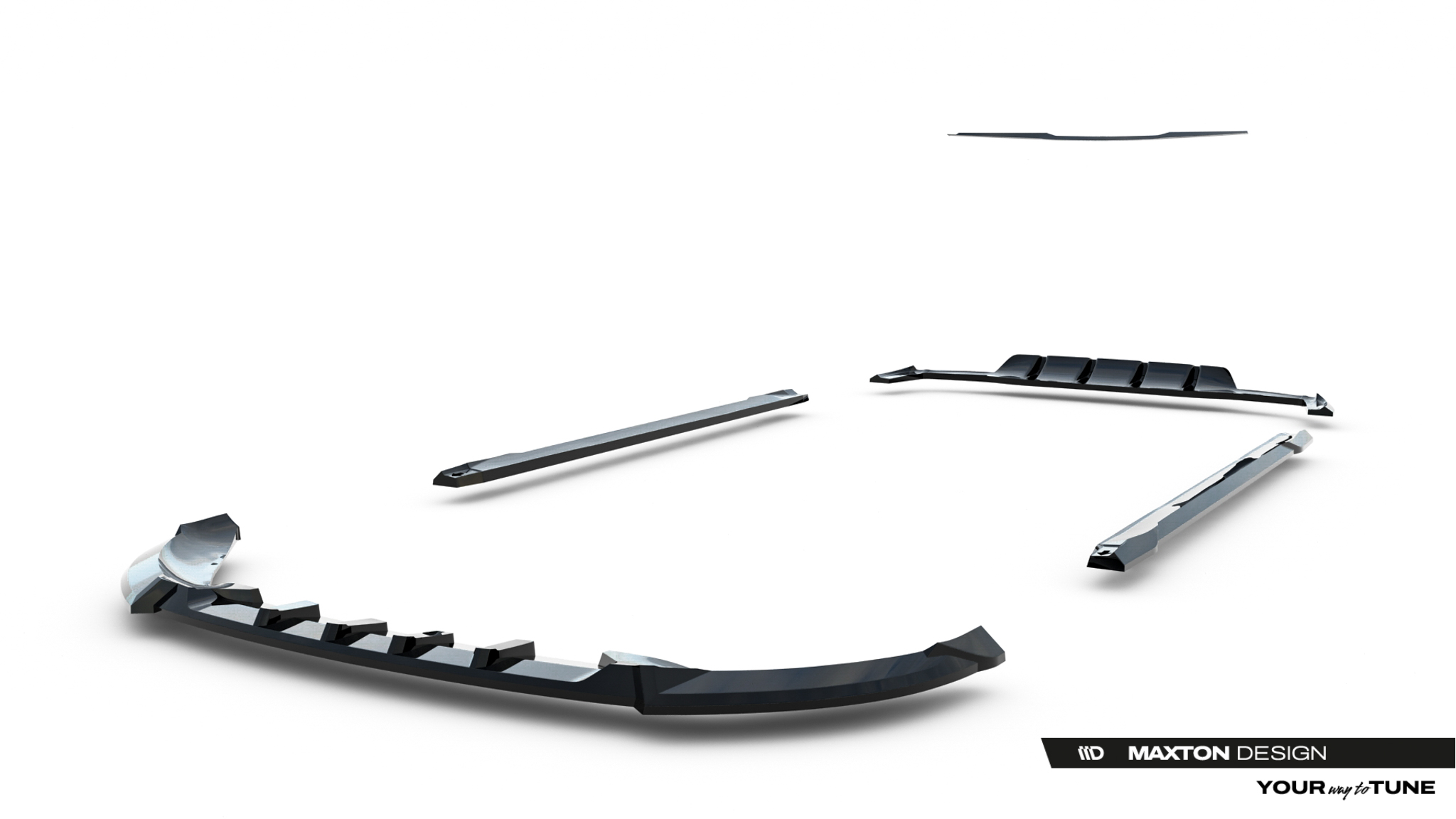 Maxton Design Комплект сплиттеров для Mercedes-Benz GLA 45 AMG X156 Facelift — изображение 17