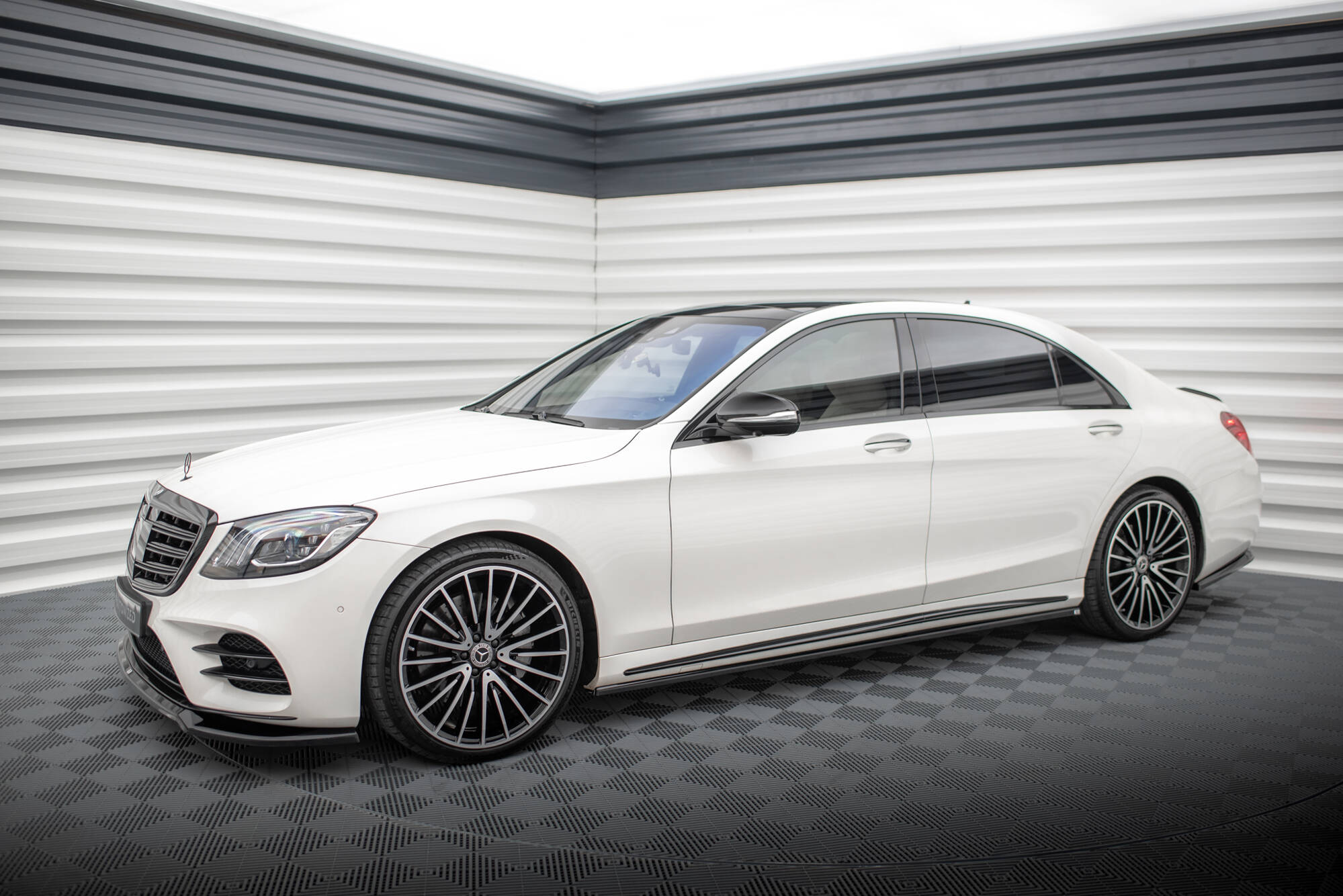 Maxton Design Комплект сплиттеров для Mercedes-Benz S Long AMG-Line W222 Facelift
