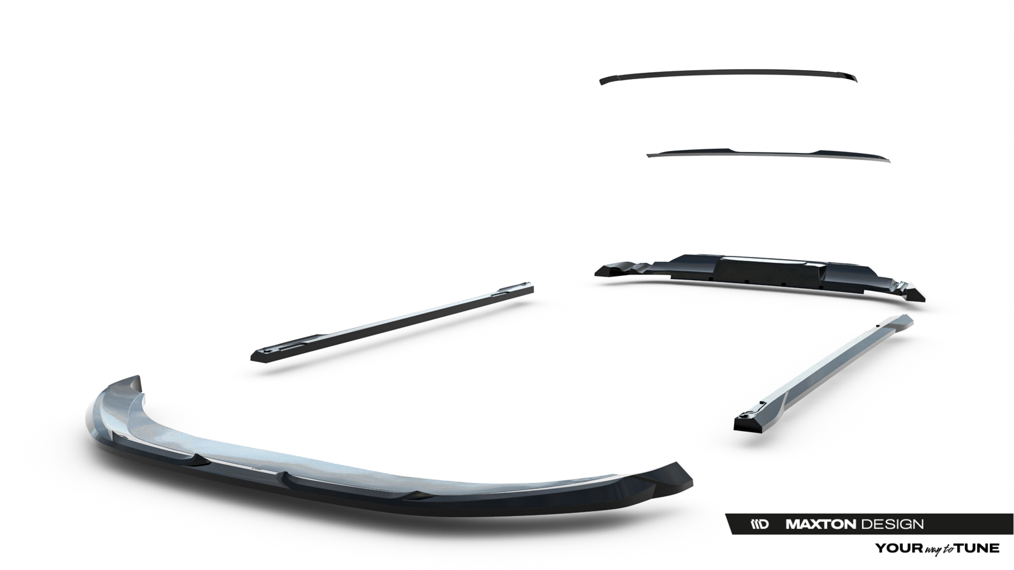 Maxton Design Комплект сплиттеров для Porsche Macan EV Mk1 — изображение 27