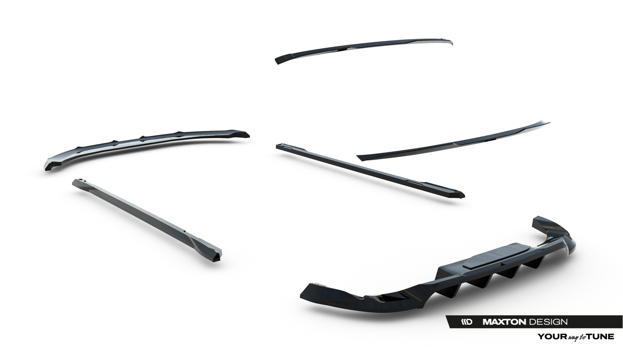 Maxton Design Комплект сплиттеров для Porsche Macan EV Mk1 — изображение 28