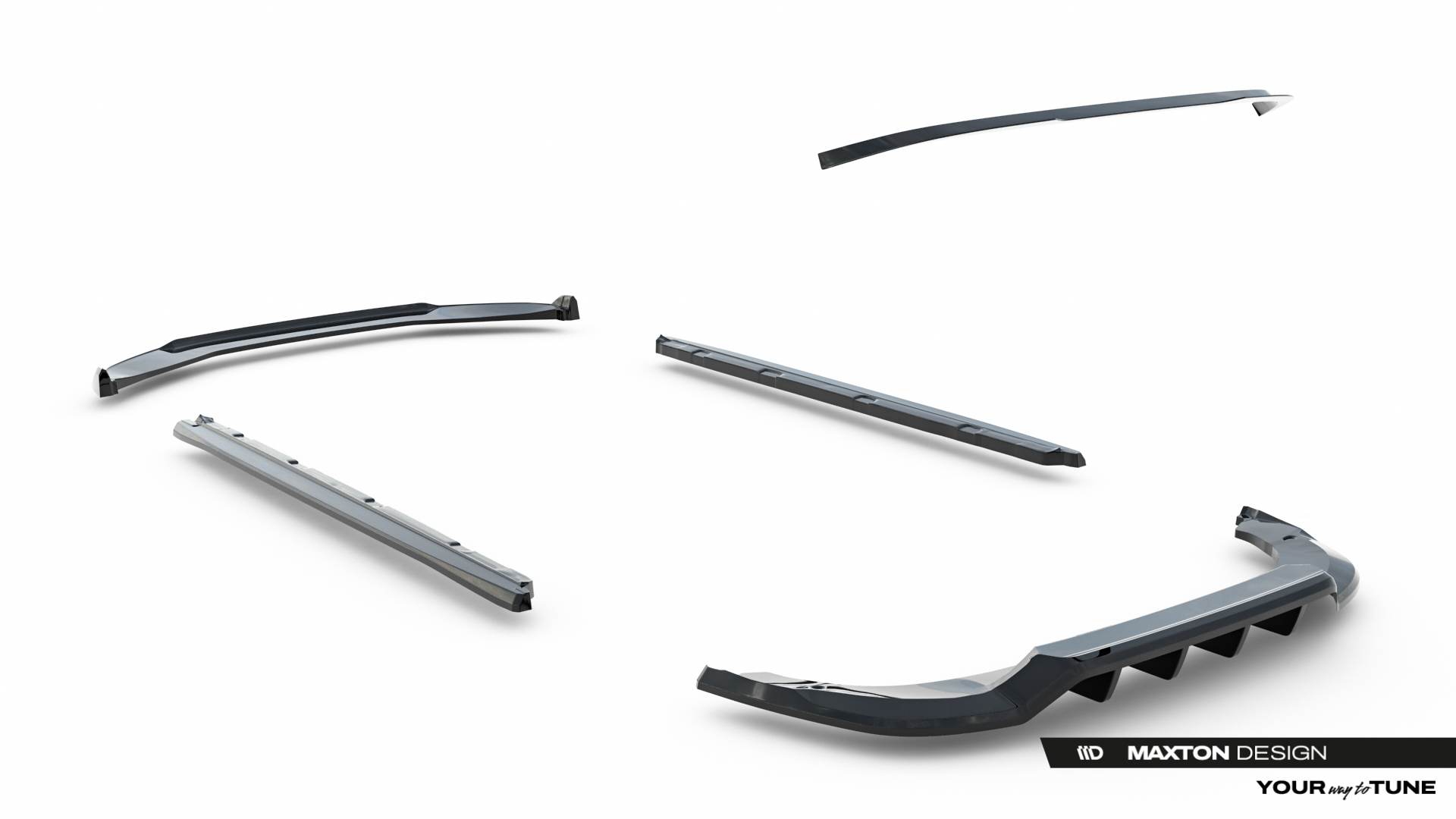 Maxton Design Комплект сплиттеров для Skoda Kodiaq Sportline Mk1 Facelift — изображение 14