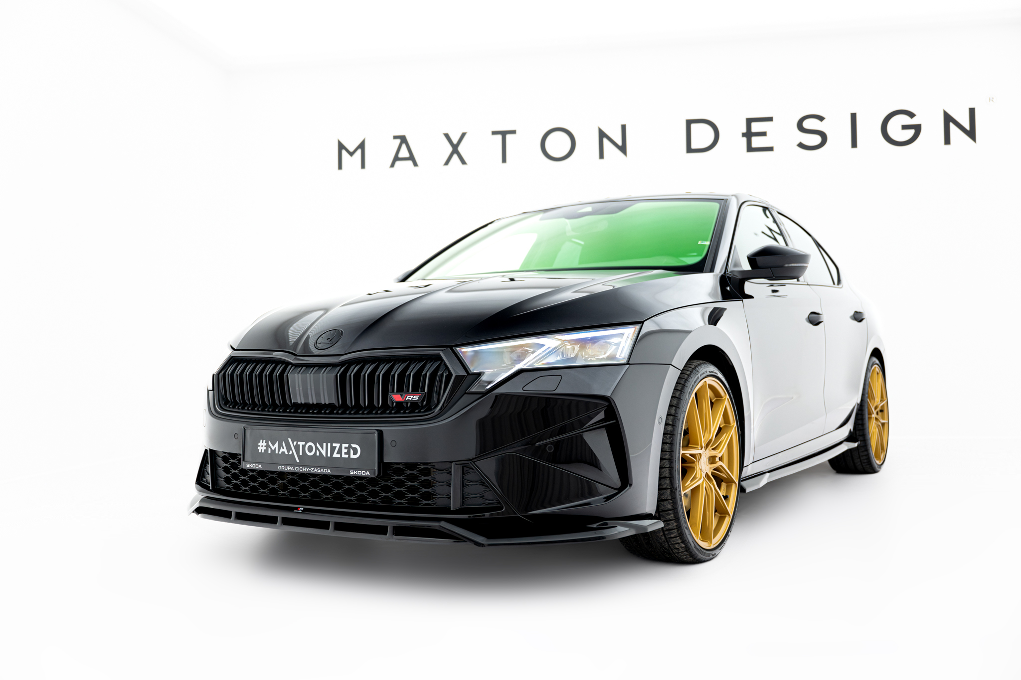 Maxton Design Комплект сплиттеров для Skoda Octavia RS Liftback Mk4 Facelift — изображение 3