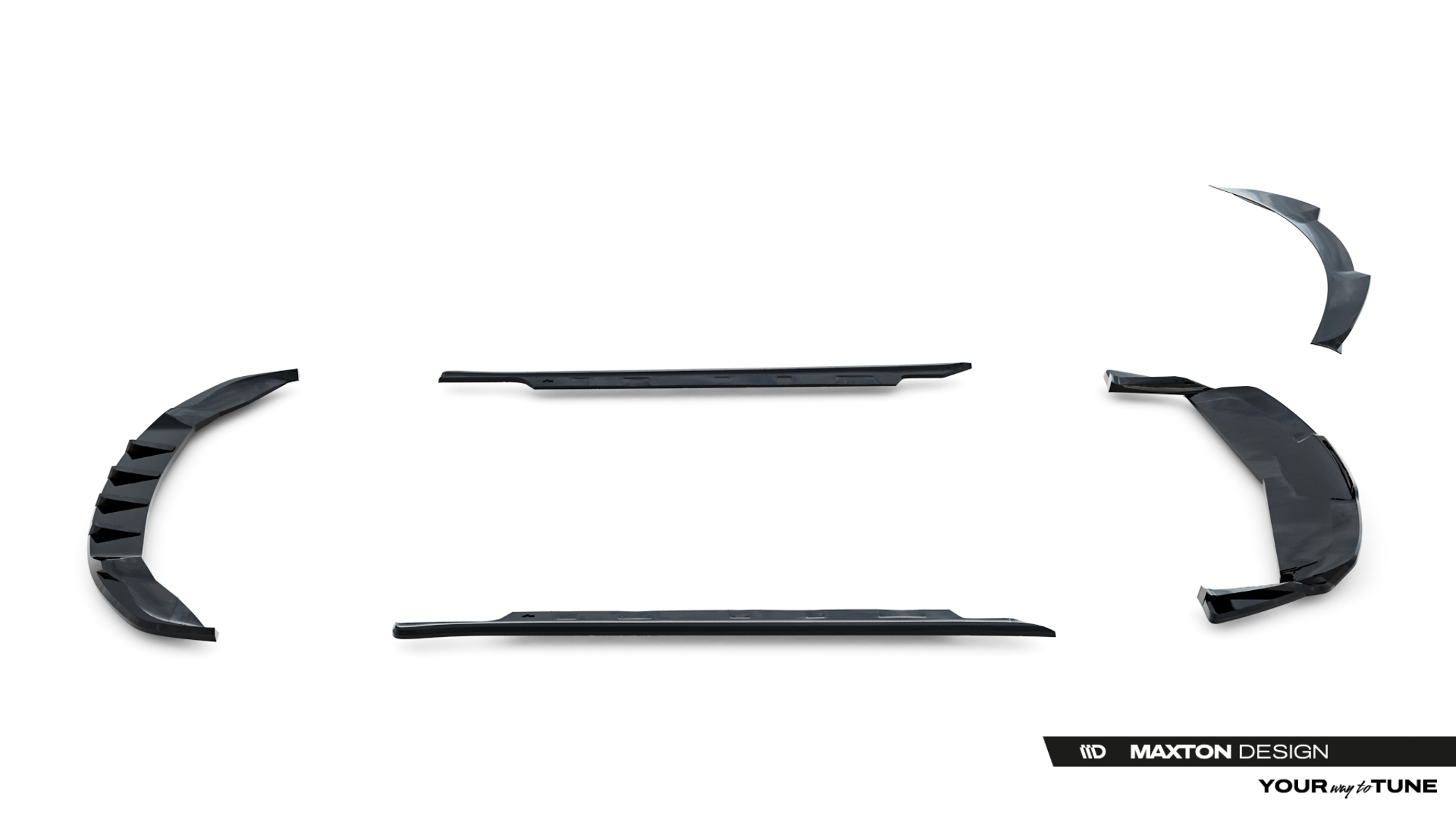 Maxton Design Комплект разветвителей для Tesla Model S Plaid Mk1 Facelift — изображение 18