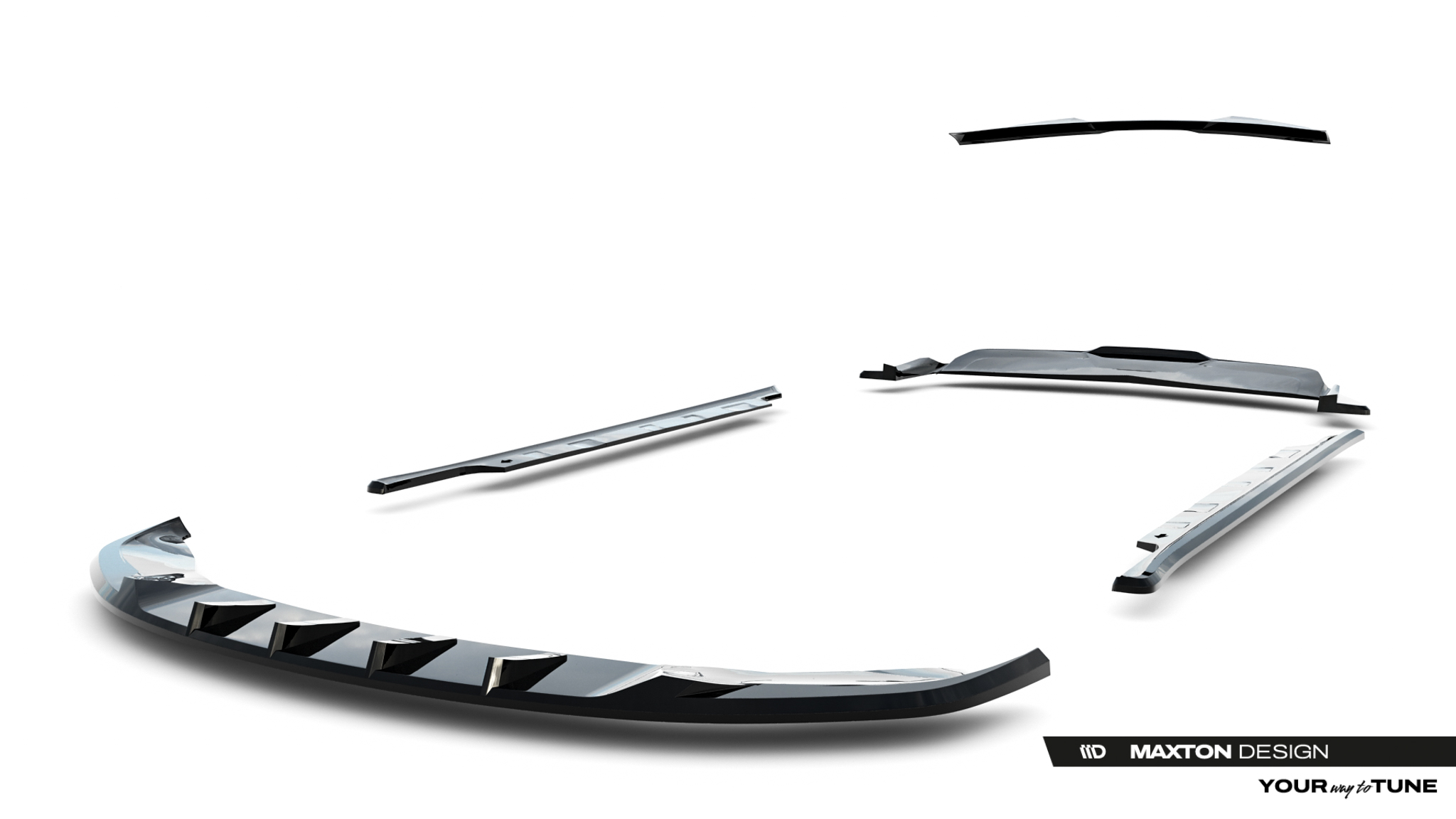 Maxton Design Комплект разветвителей для Tesla Model S Plaid Mk1 Facelift — изображение 17
