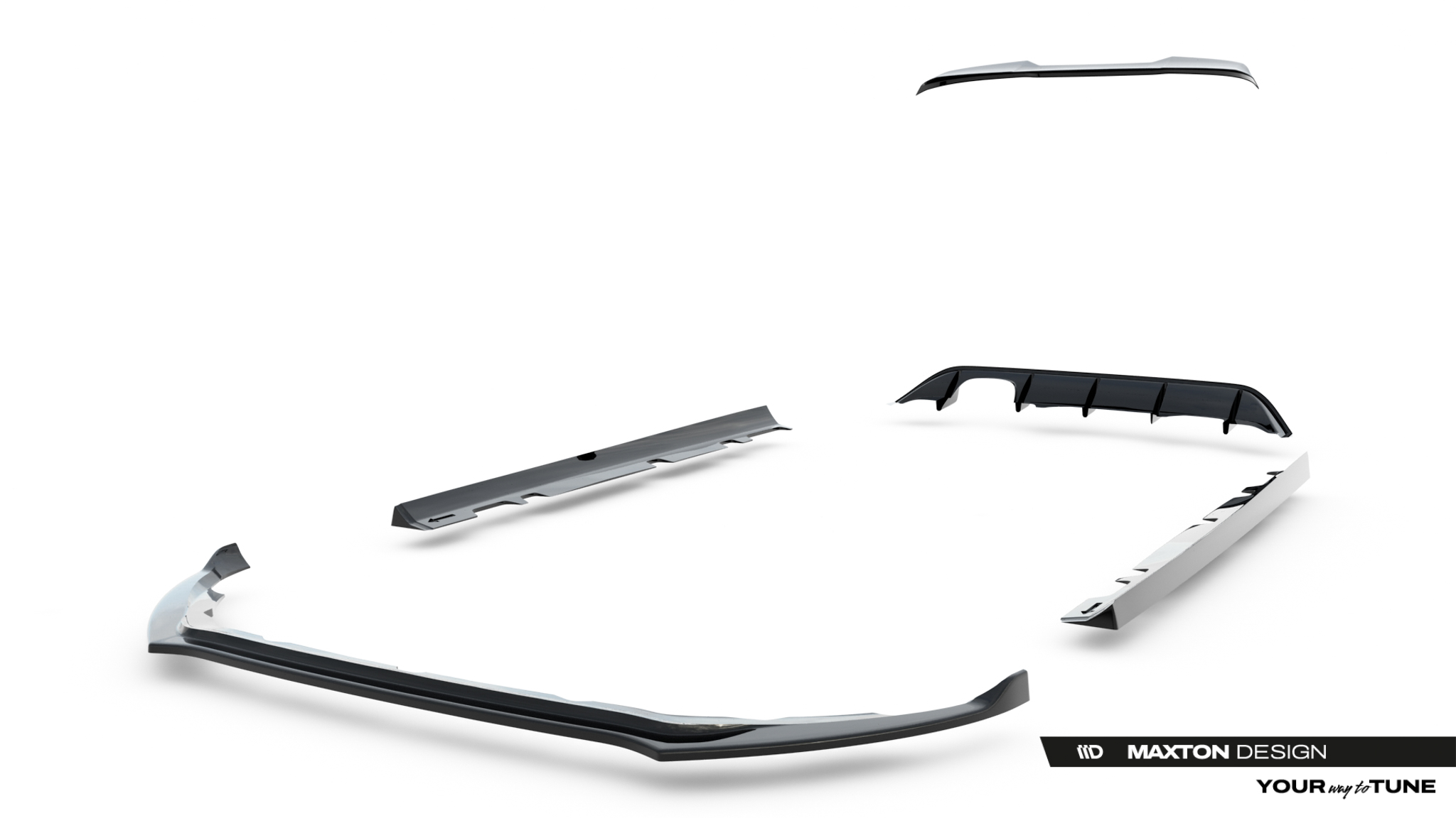 Maxton Design Комплект сплиттеров V.1 для Ford Fiesta ST Mk8 Facelift — изображение 14