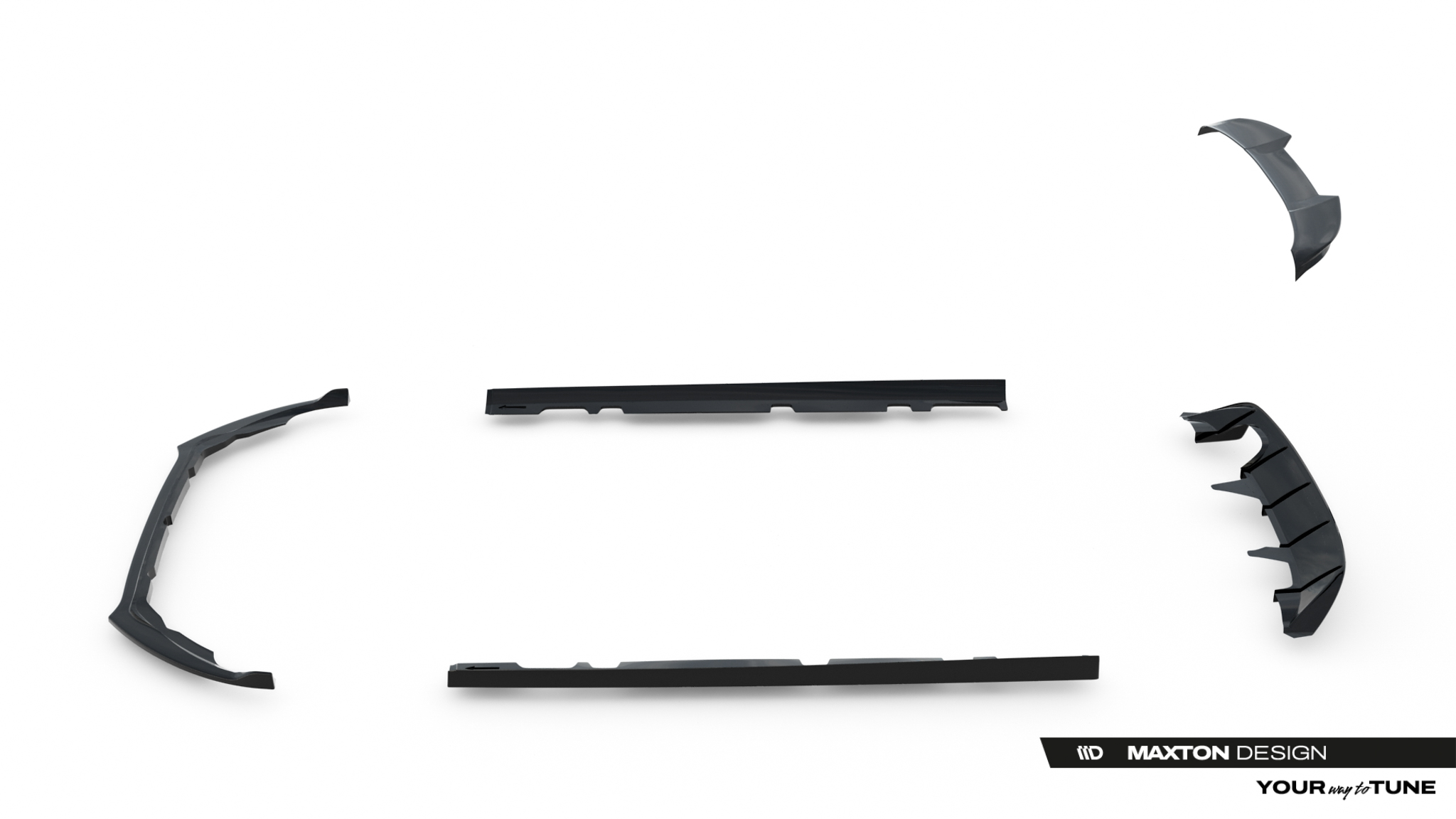 Maxton Design Комплект сплиттеров V.1 для Ford Fiesta ST Mk8 Facelift — изображение 15