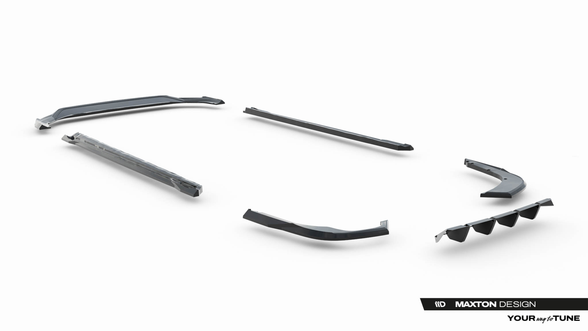 Maxton Design Комплект сплиттеров V.1 для Skoda Superb Sportline Mk4 — изображение 17