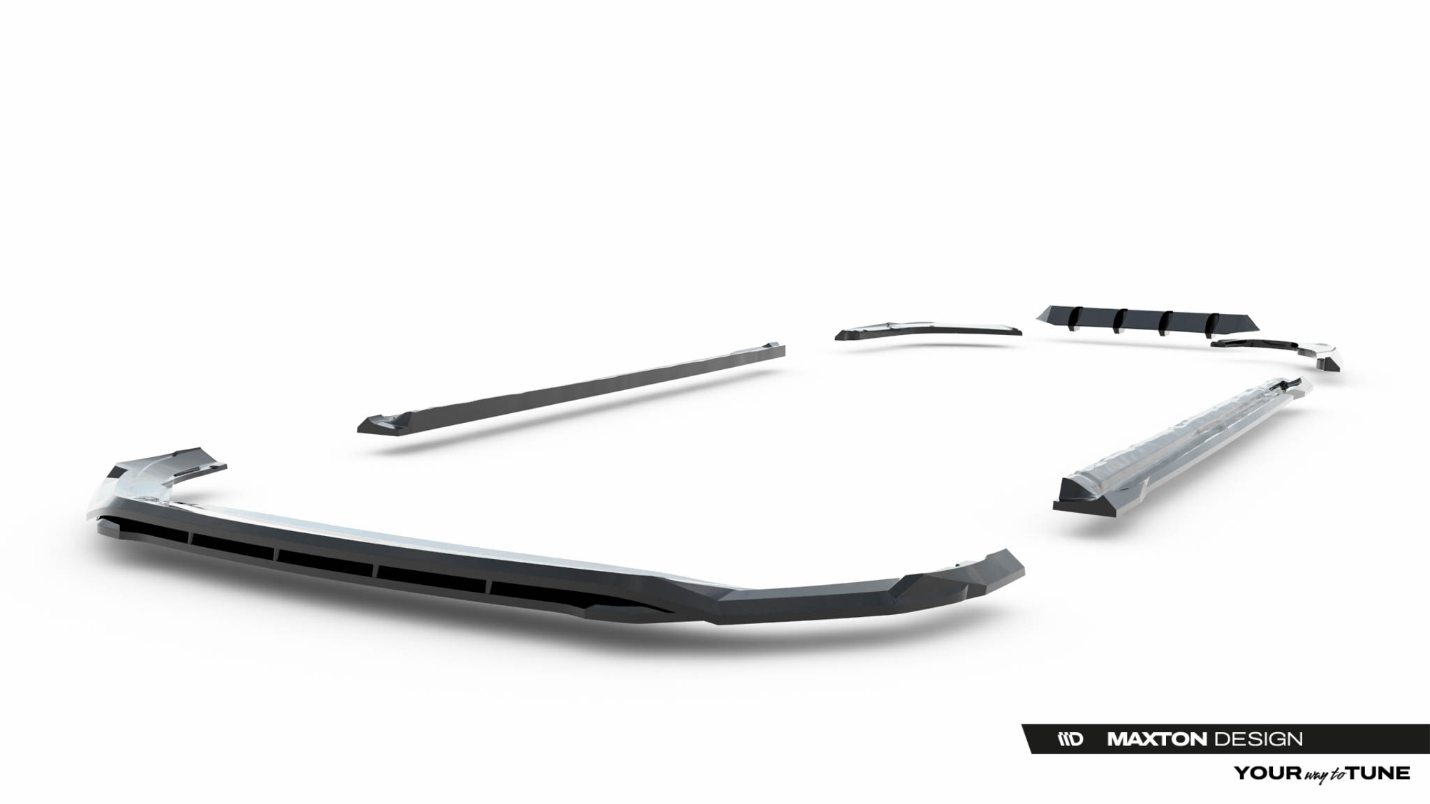 Maxton Design Комплект сплиттеров V.1 для Skoda Superb Sportline Mk4 — изображение 19