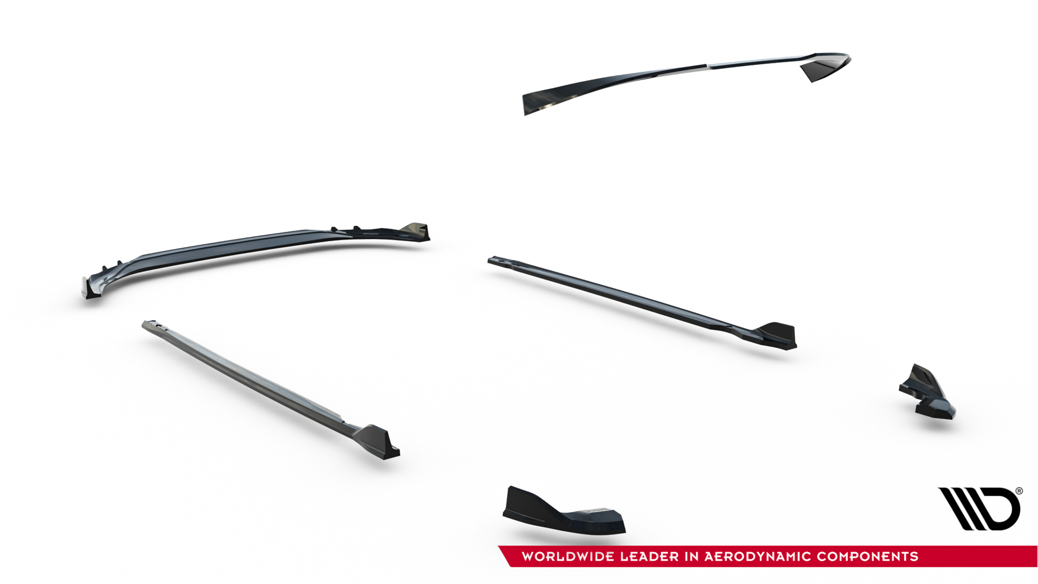 Maxton Design Комплект сплиттеров V.1 для Volkswagen Golf R Hatchback Mk8 Facelift — изображение 15