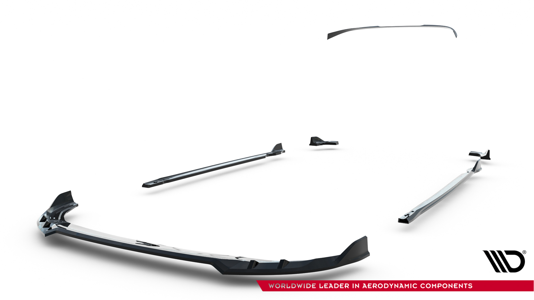 Maxton Design Комплект сплиттеров V.1 для Volkswagen Golf R Hatchback Mk8 Facelift — изображение 16