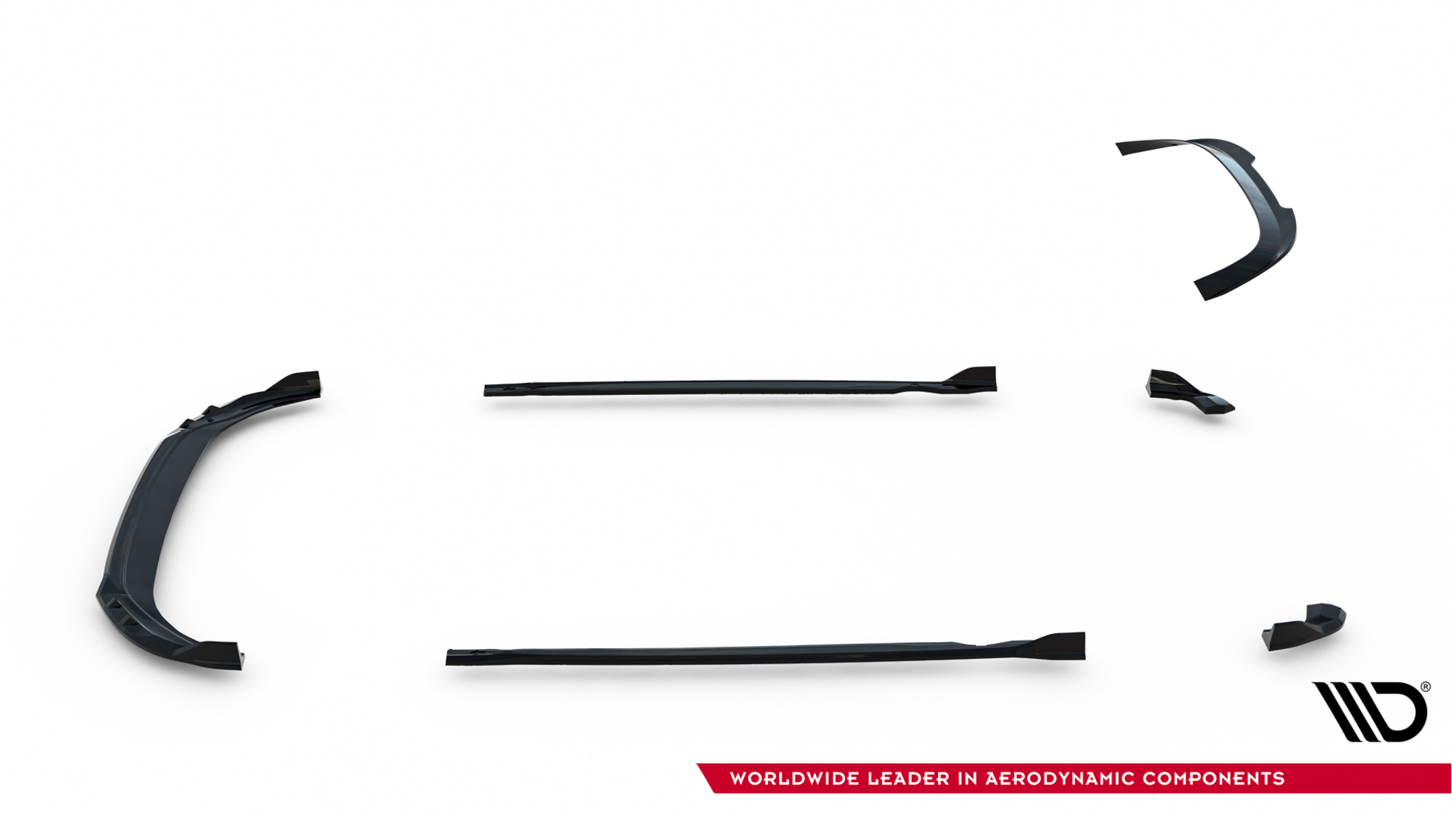 Maxton Design Комплект сплиттеров V.1 для Volkswagen Golf R Hatchback Mk8 Facelift — изображение 17