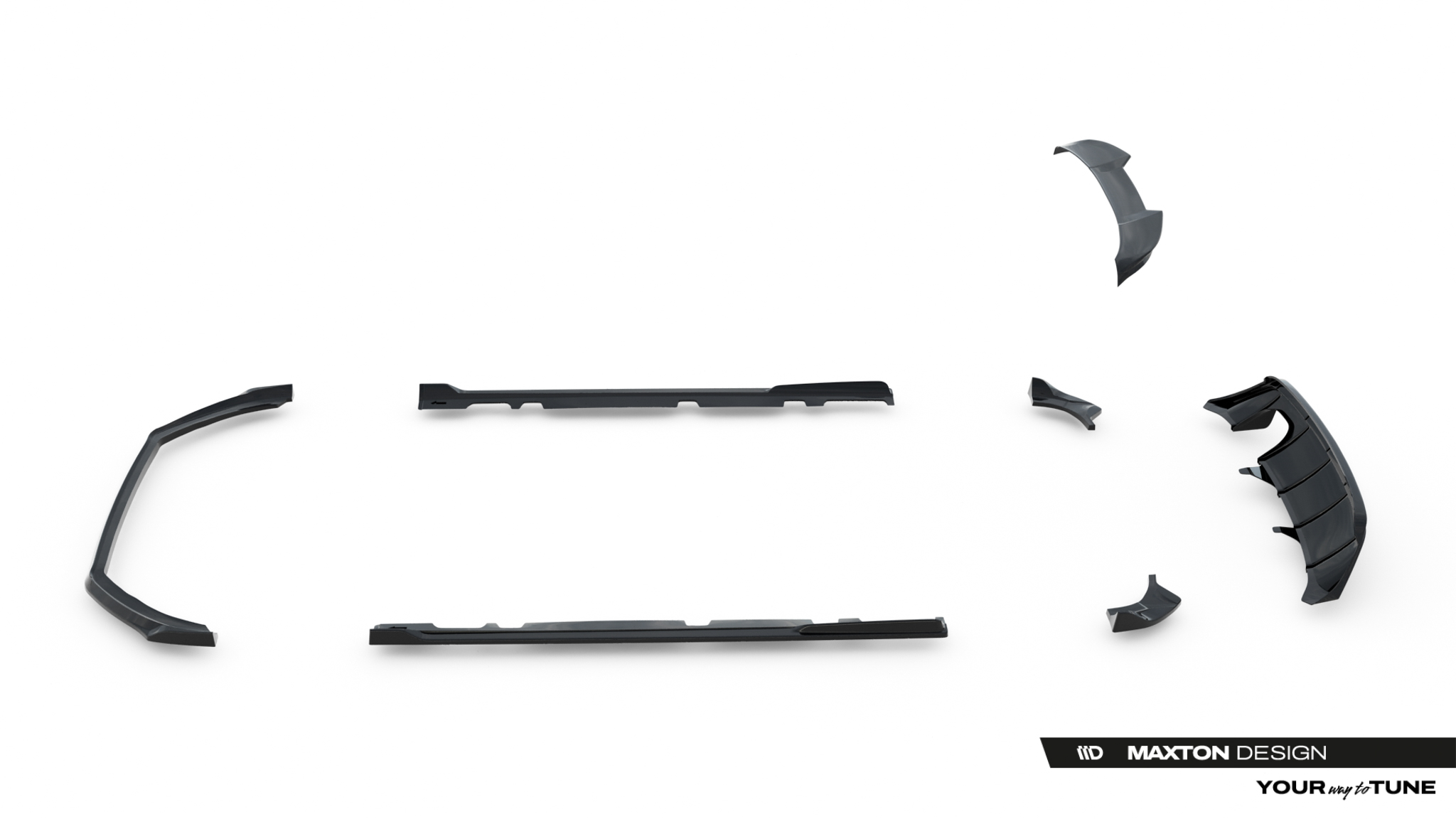 Maxton Design Комплект сплиттеров V.3 для Ford Fiesta ST Mk8 Facelift — изображение 17