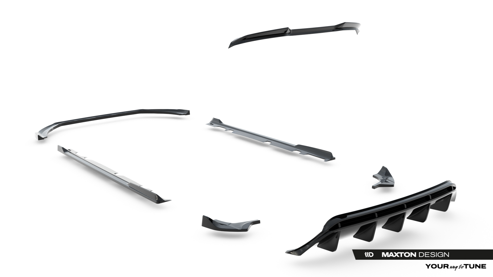 Maxton Design Комплект сплиттеров V.3 для Ford Fiesta ST Mk8 Facelift — изображение 18