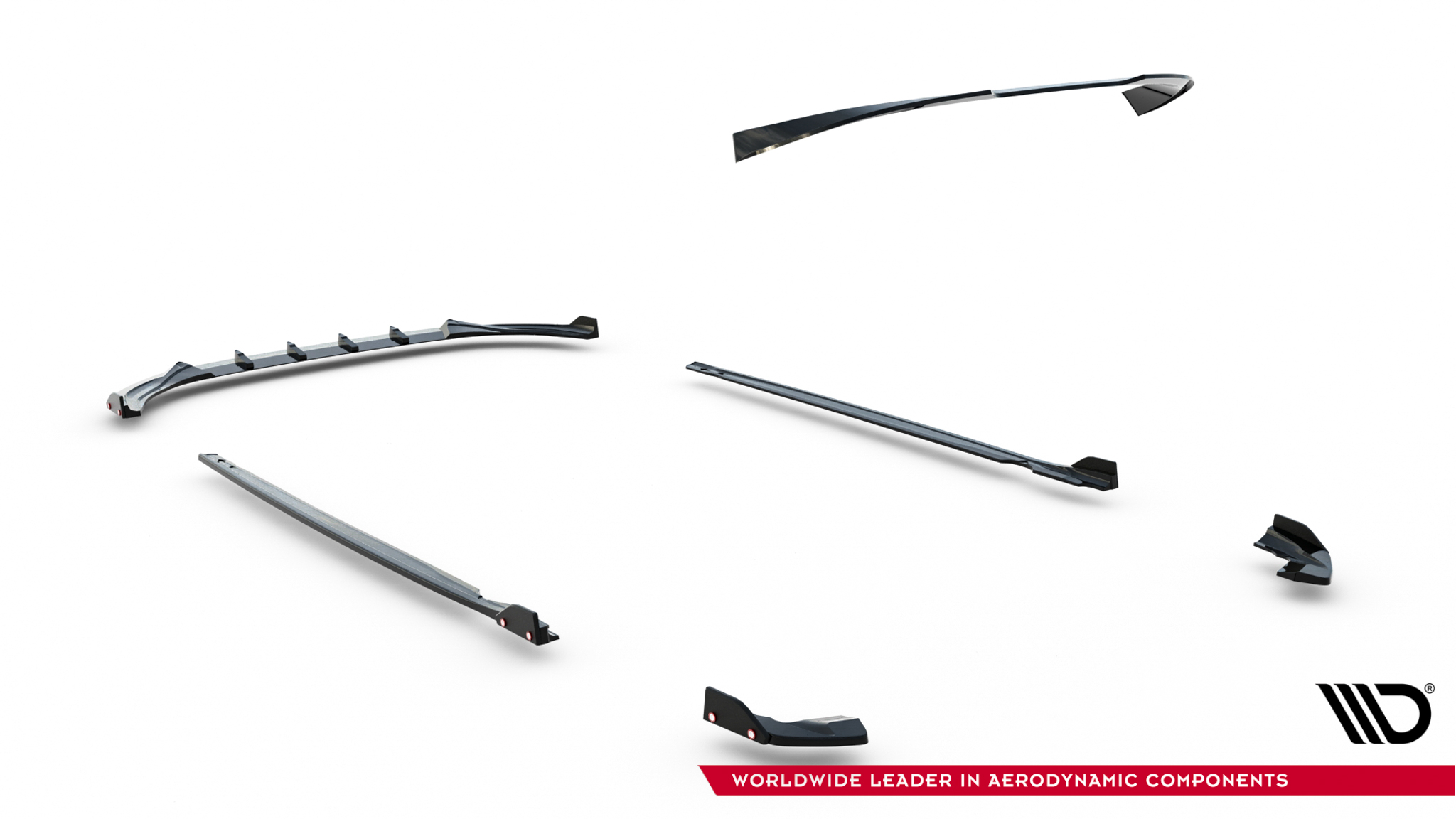 Maxton Design Комплект сплиттеров V.3 для Volkswagen Golf R Hatchback Mk8 Facelift — изображение 13