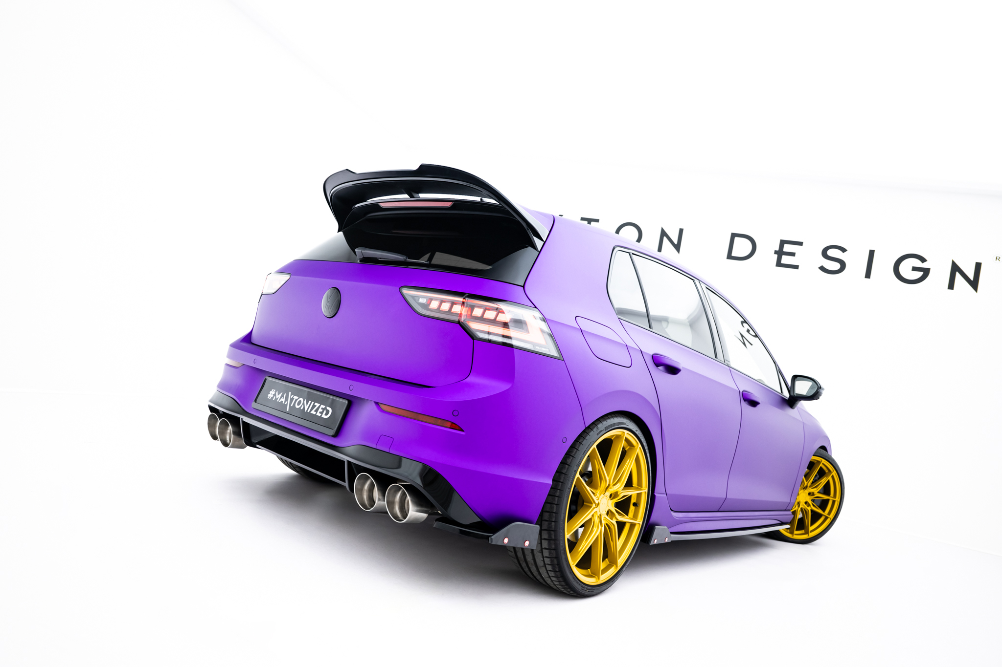 Maxton Design Комплект сплиттеров V.3 для Volkswagen Golf R Hatchback Mk8 Facelift — изображение 9