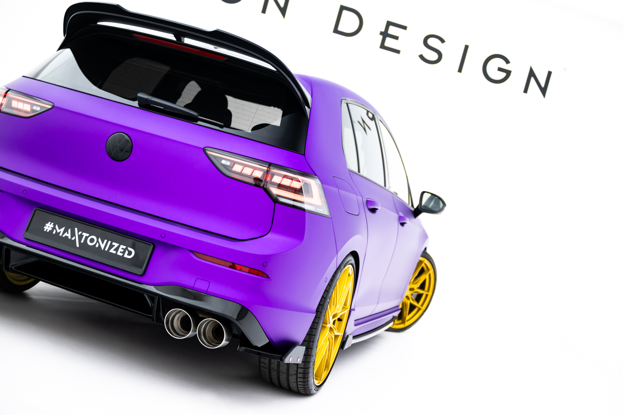Maxton Design Комплект сплиттеров V.3 для Volkswagen Golf R Hatchback Mk8 Facelift — изображение 7