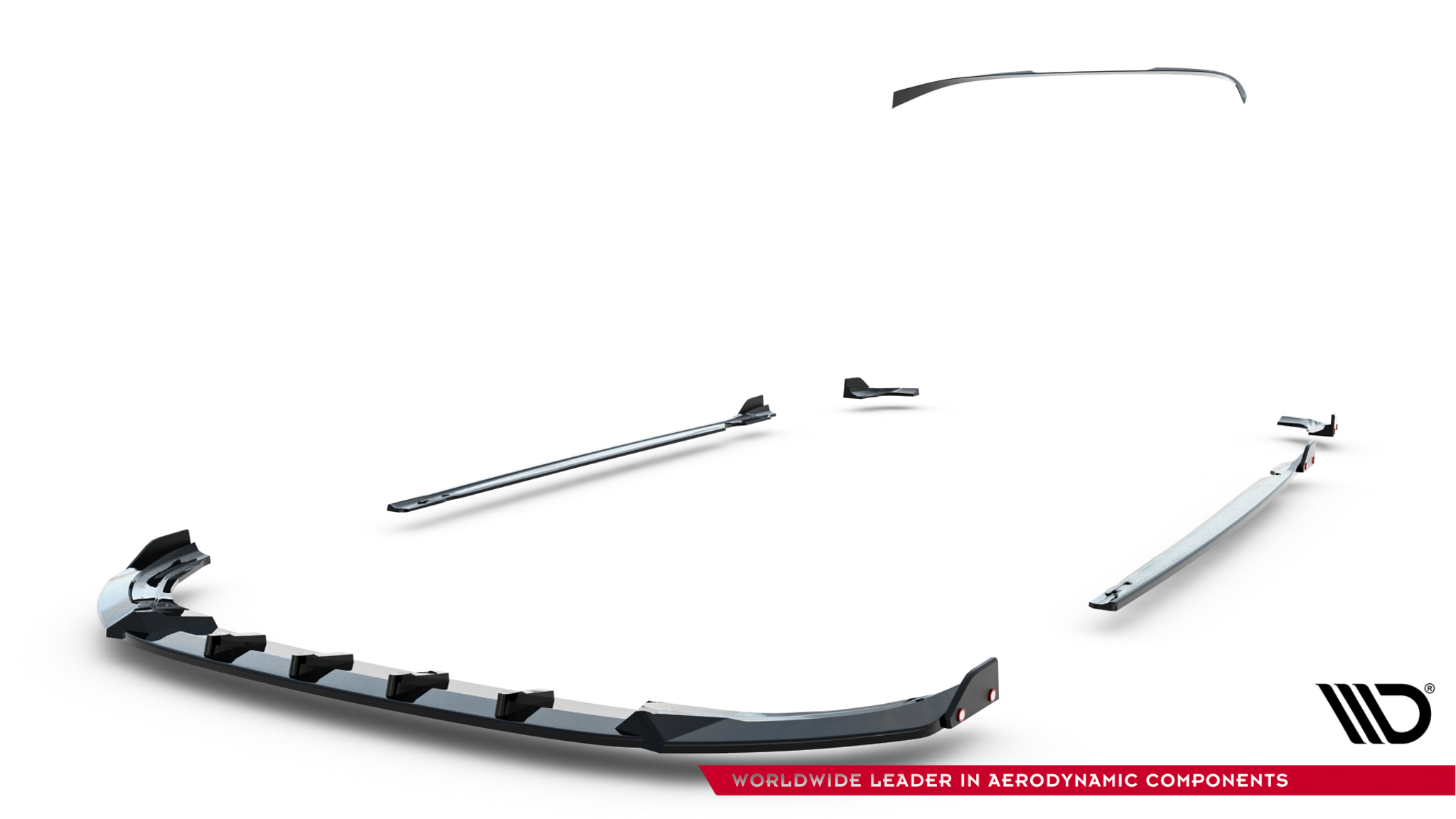 Maxton Design Комплект сплиттеров V.3 для Volkswagen Golf R Hatchback Mk8 Facelift — изображение 14