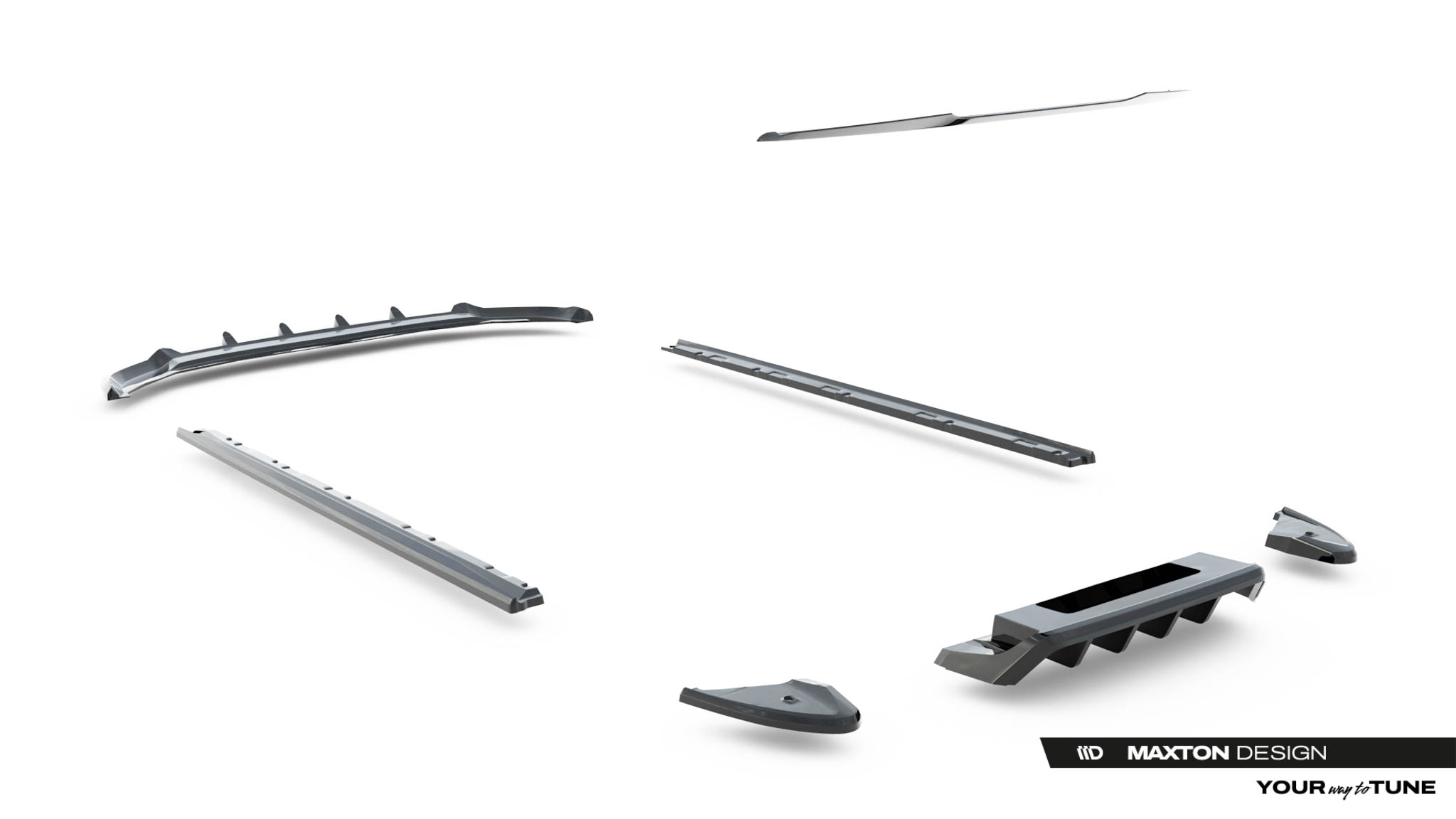 Maxton Design Комплект сплиттеров для Volkswagen T-Roc R Mk1 — изображение 19